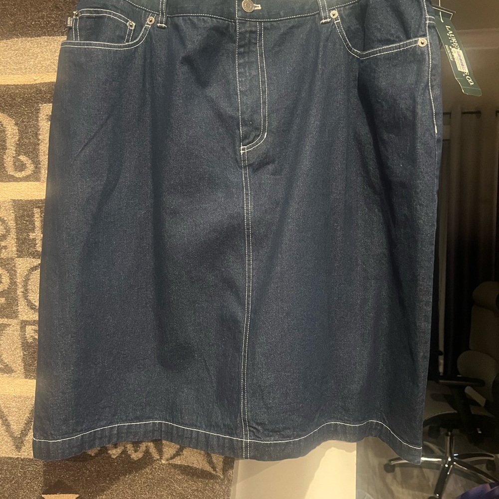Vintage NWT Lauren Denim Skirt